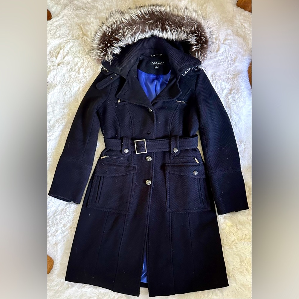 Laundry by Shelli Segal Wool Trench Coat